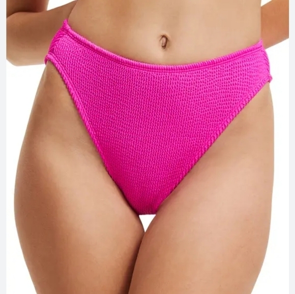 NWT Good American Women Always fit Hawiian Pink swim bikini bottom sz 1/2 S/M - Picture 1 of 8